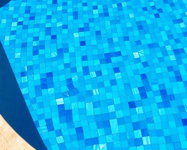 Hand-set pool tile